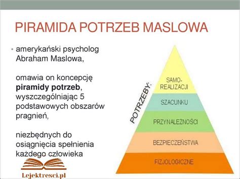 Przykłady Piramidy Maslowa Sprawdź styczeń 2025 Biografin pl