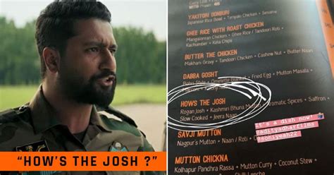 Vicky Kaushals Famous Dialogue Hows The Josh Is Now A Dish We Really Want To Try It