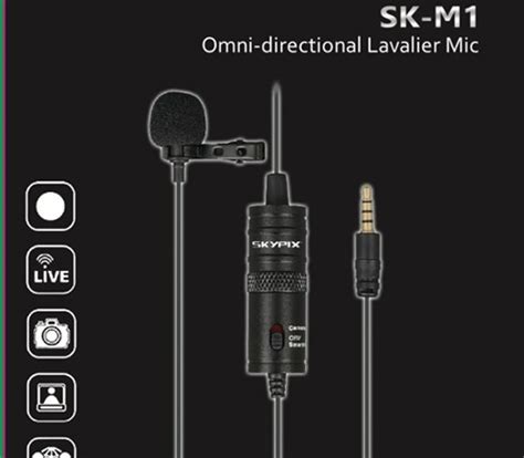 Microfone De Lapela Sk M Skypix