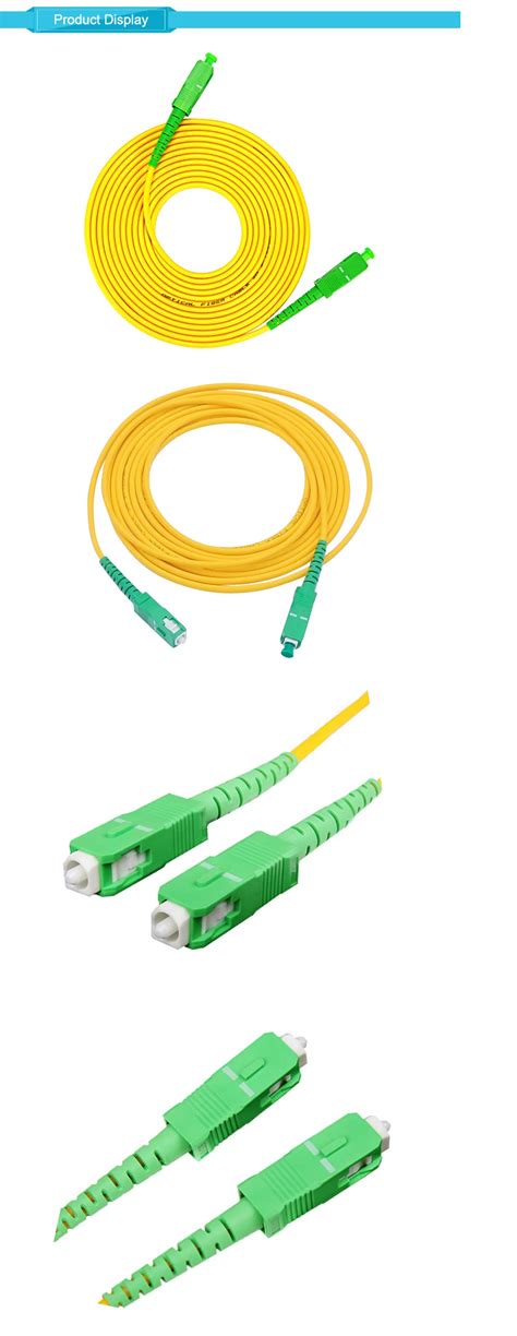 Telecom Single Mode Simplex Optic Fiber Patchcord Fiber Optical Patch