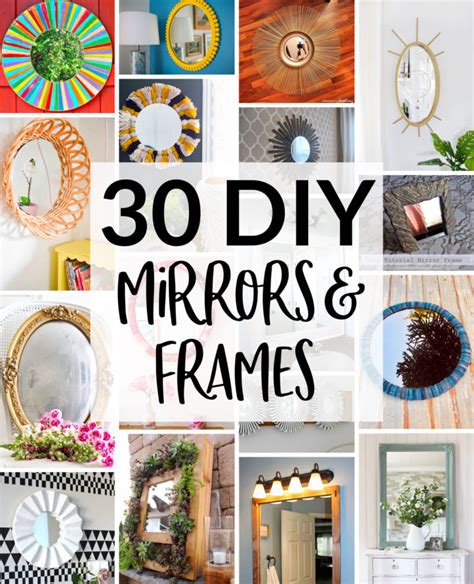 30 DIY Mirror Frames Scratch And Stitch