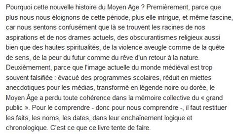 Histoire Du Moyen Age Georges Minois