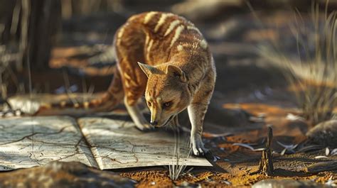 O tilacino também conhecido como tigre da Tasmânia é um marsupial