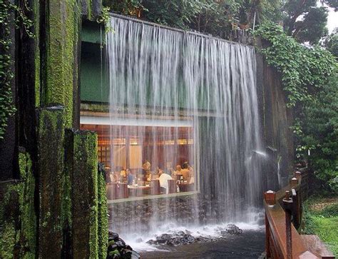 Waterfall Restaurant Waterfall House Water Walls Waterfall