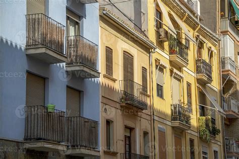 valencia building windows and balcony 17363308 Stock Photo at Vecteezy