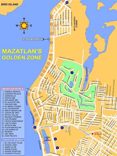 Mazatlan Tour Map