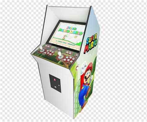 Utilisant Un Ordinateur Fantastique Jeune Fille Borne Arcade Mario Bros