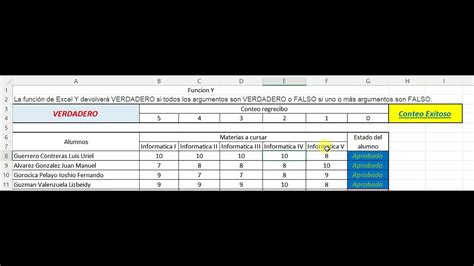 Funcion Si Y Funcion Y En Excel Youtube