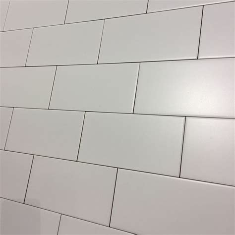 10x20cm Metro Smooth Flat Brick Matt White Tile By Fabresa White