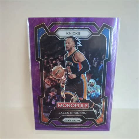 Jalen Brunson Panini Monopoly Prizm Violet Wave Prizm Eur