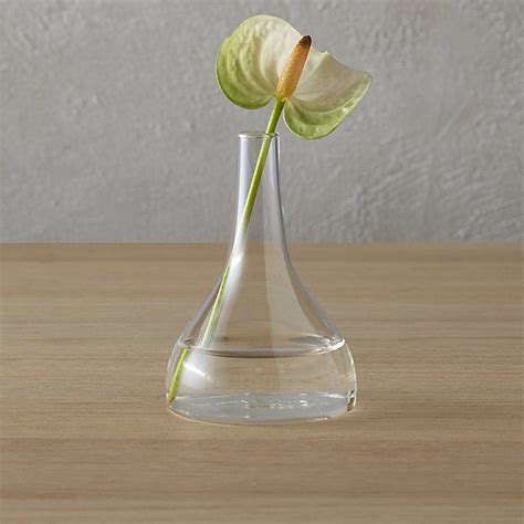 Funnel Bud Vase Cb2 Modern Vase Vase Marble Vase