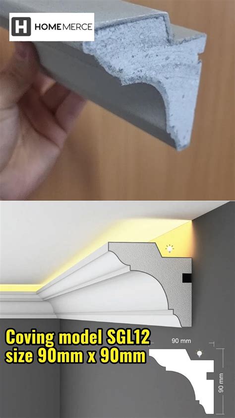 Led Crown Molding Coving Model SGL12 From Homemerce For Ceiling LED