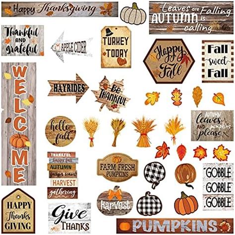 Amazon Whaline Pcs Fall Retro Slogan Cutouts With Pcs Glue