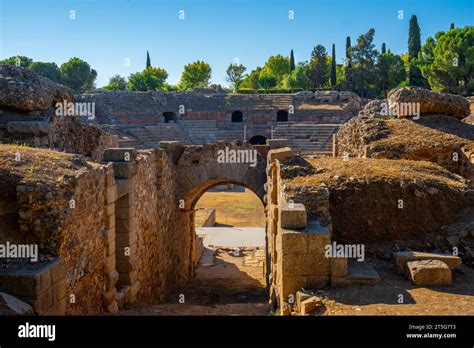 View Of The Restored Arch Entrance To The Arena Of The Roman