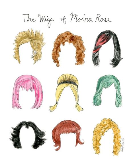 The Wigs of Moira Rose Watercolor Art Print - Etsy | Watercolor rose ...