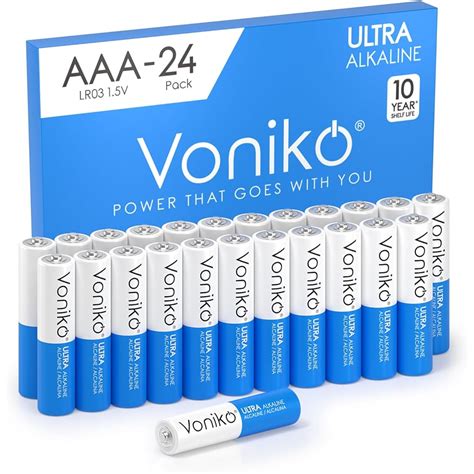 1 Mo Finance Voniko Premium Grade AAA Batteries 24 Pack