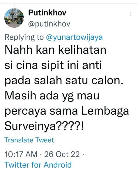 Ardi W On Twitter Mendukung Itu Agar Calonnya Menang Kalau Respon