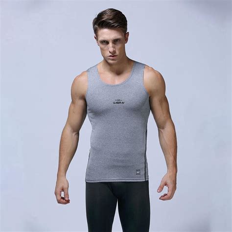 AK01 Men Sports Running Sleeveless Tops Size L Grey