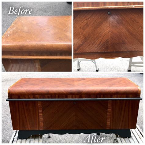 Lane Cedar Chest Restoration Sanded Polished With Coconut Oil Added