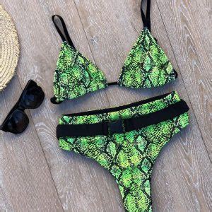 Bikini Reptil Fluor Verano 2020 Compania De Sol Looks De Verano