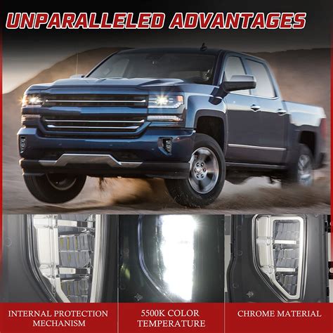 Bunker Indust Led Fog Lights Compitable For Chevy