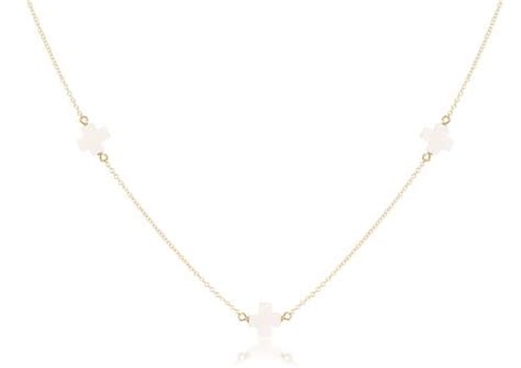 Enewton Signature Cross Choker Simplicity Chain 15 17 Painting