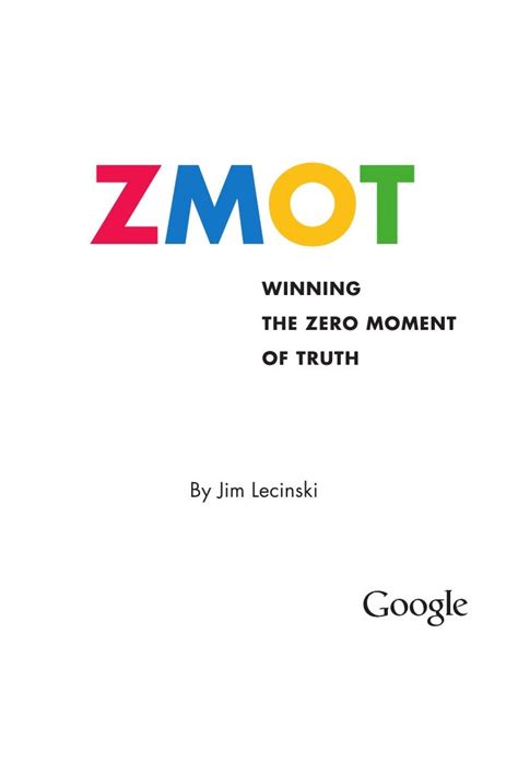 Google eBook - ZMOT - Zero Moment of Truth