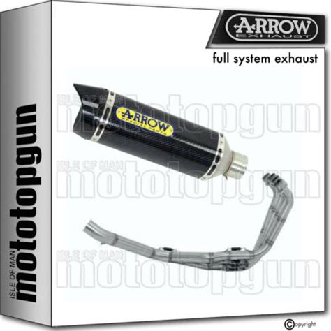 ARROW HOM NOCAT FULL SYSTEM EXHAUST THUNDER CARBON C HONDA CBR 650 R