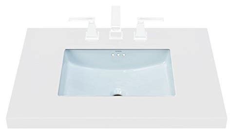 Ronbow Plane 20 Rectangle Undermount Ceramic Bathroom Vanity Sink In