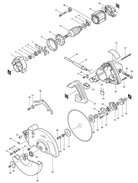 Makita Mitre Saw Parts Diagram