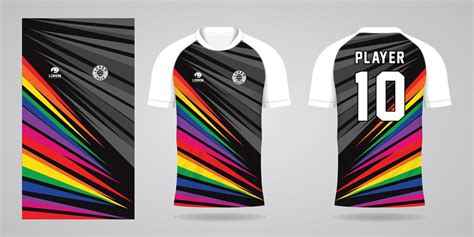 Colorful Football Jersey Sport Design Template 14029483 Vector Art At