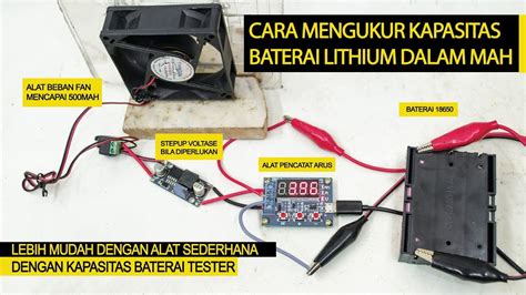 Cara Tes Kapasitas Baterai Lithium 18650 Dengan Indikator Mah Zb2l3