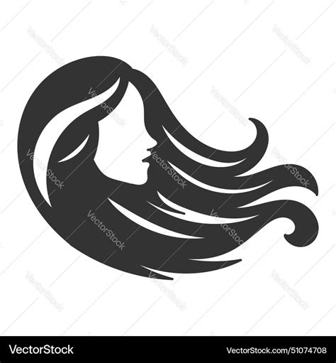 Elegant Luxury Beauty Woman Girl Lady Female Hair Vector Image