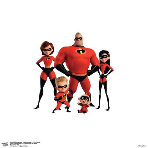 'Gallery Pops Disney Pixar The Incredibles 2 - Parr Family Wall Art' Gallery Pops - Trends ...