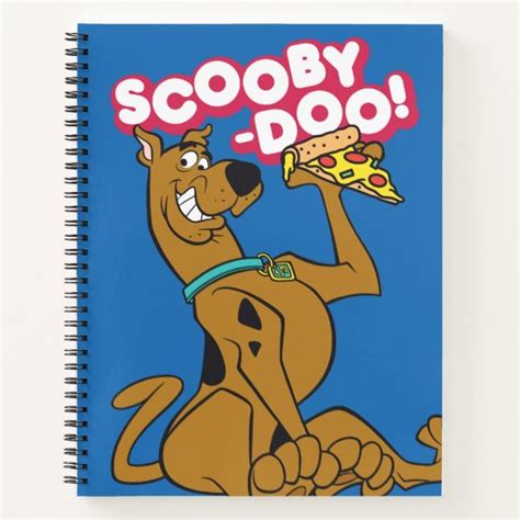 Scooby Doo With Pizza Slice Notebook Scooby Doo Scooby Scooby Doo Images