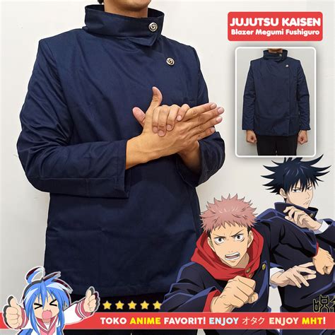 Blazer Jaket Anime Gakuran Jujutsu Kaisen Megumi Fushiguro Exclusive ...