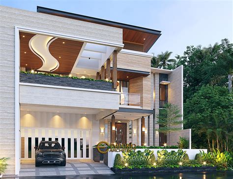 Desain Rumah Modern 2 Lantai Ibu Shanti Di Solo Surakarta Jawa