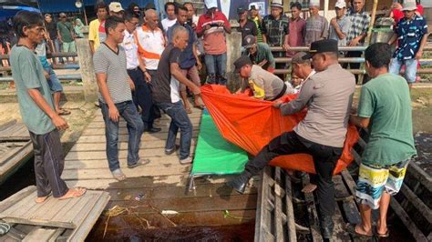 Mayat Pria Ditemukan Warga Gaung Inhil Mengapung Di Sungai Parit Amir