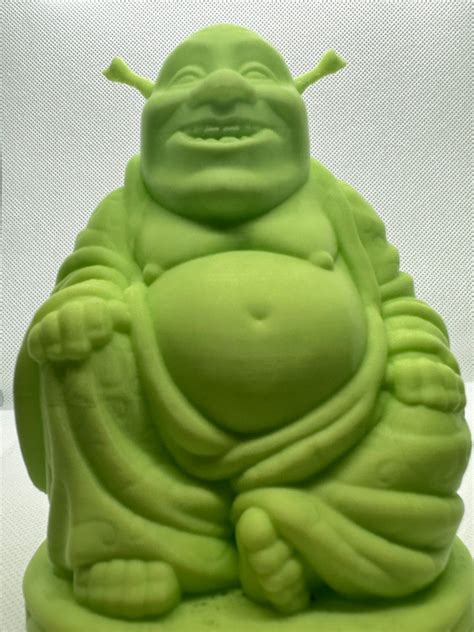 Shrek Buddha D Printed Statue Unique Decor For Your Space Etsy Uk