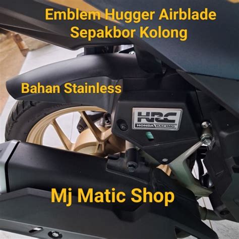 Jual Emblem Hugger Airblade Stainless Sepakbor Kolong Shopee Indonesia