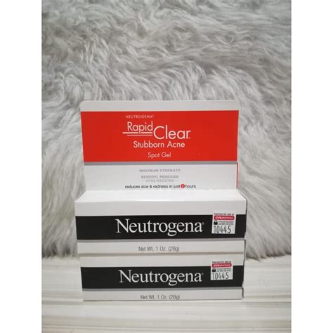 Neutrogena Rapid Clear Stubborn Acne Spot Treatment Gel 1 Oz 28g Shopee Philippines