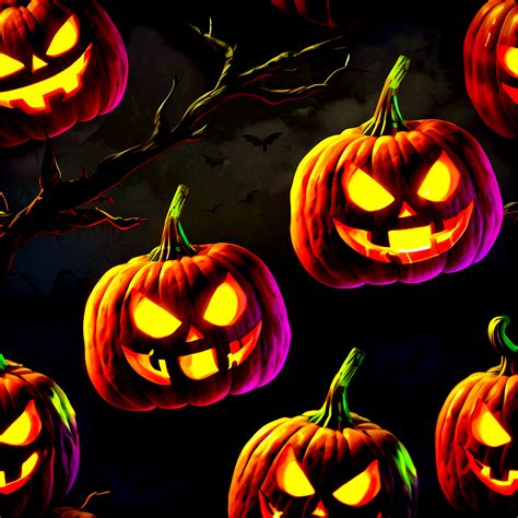 Download Spooky Jack-o'-lantern Png 43 | Wallpapers.com