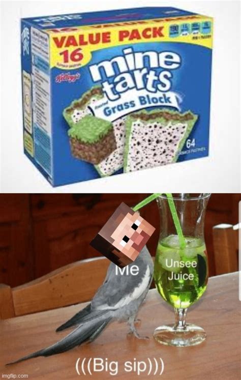 Grass Block Pop Tart Imgflip