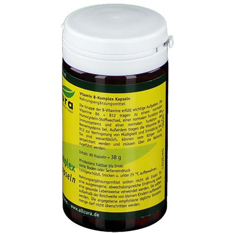 Allcura Vitamin B Komplex Kapseln 90 St Shop Apotheke At