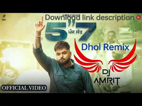 Panj Satt Dhol Remix Gulab Sidhu Dj Amit Youtube