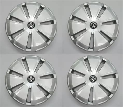 4 X ORIGINAL VW T6 7H 7LA Radkappe Radzierblende Silber für Stahlfelge