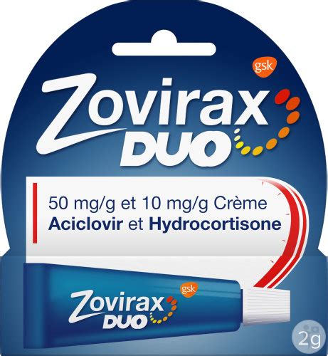 Zovirax Duo Aciclovir Mg G Hydrocortisone Mg G Cr Me Pour Boutons