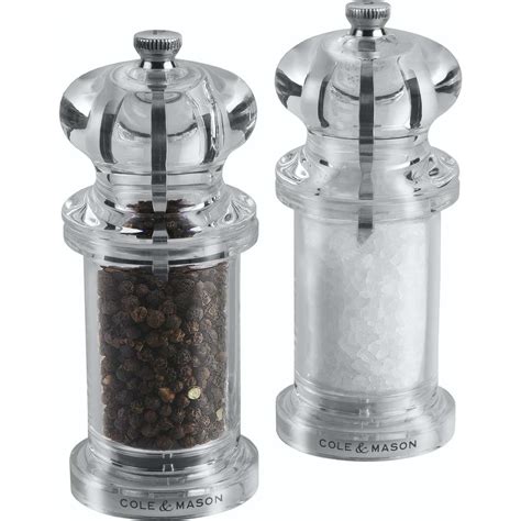 Cole Mason Acrylic Salt And Pepper Mill Set Woolworths