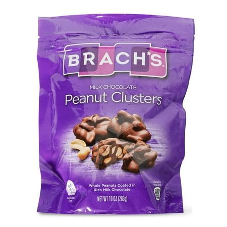 Brach's Milk Chocolate Peanut Clusters, 10oz - Walmart.com