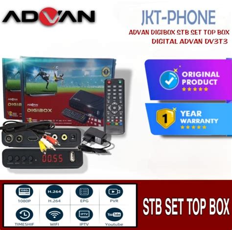 Terlaris Advan Digipro Set Top Box Tv Digital Dv T Full Hd P